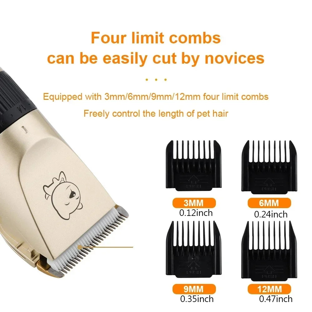 USB Rechargeable Dog Hair Clipper Grooming Trimmer