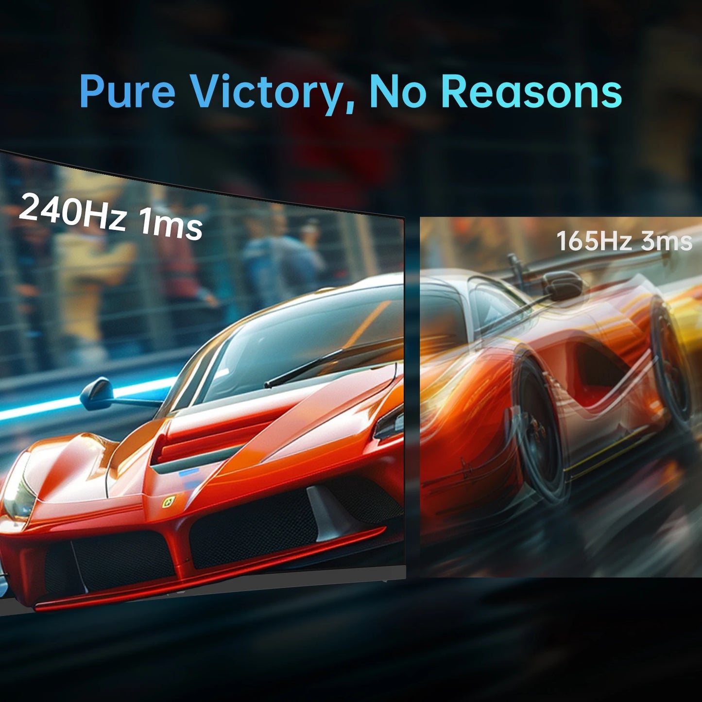 KTC 240Hz HDR10 Curved Gaming Monitor With Freesync G Sync