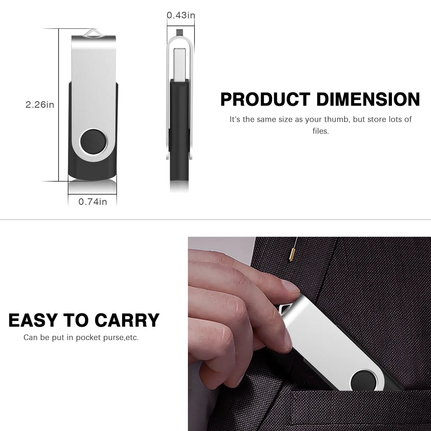 KOOTION 10PCS U305 Flash Drive USB Pen Drives 32GB 16GB 8GB 1GB Cle USB Memory Stick High Speed U Disk Pendrive