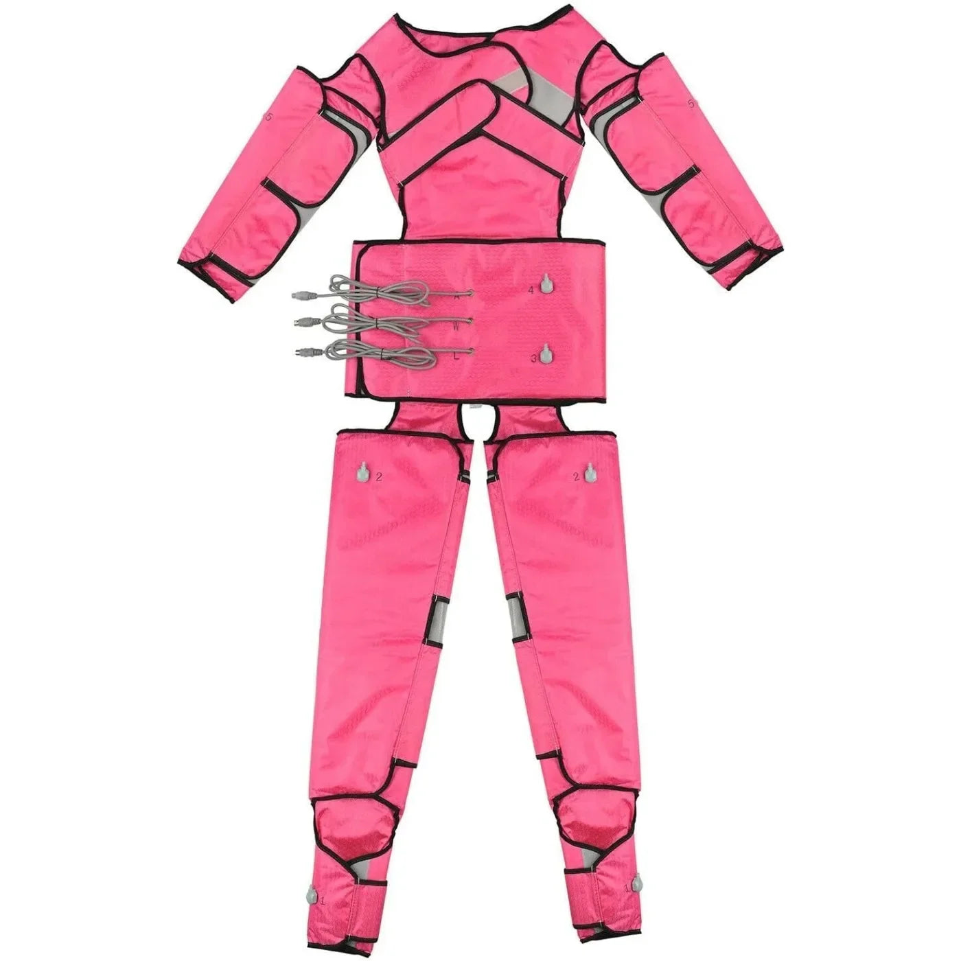 BYMAOCAR 400W 110V  Massage Machine Compression Therapy Weight Loss Massage Machine Legs Feet Waist Arms Weight Loss Set (Pink)