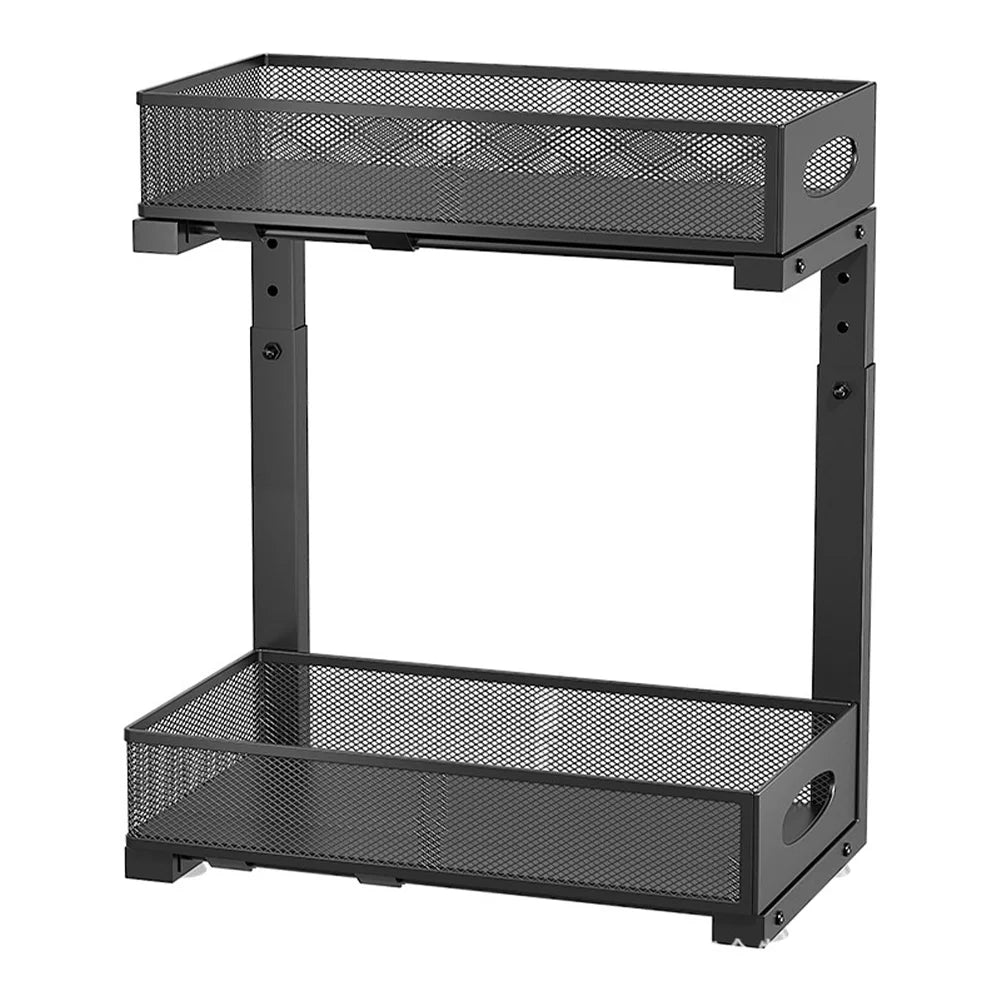 HiMISS 2 Tier Adjustable Under Sink Pull Out Organizer