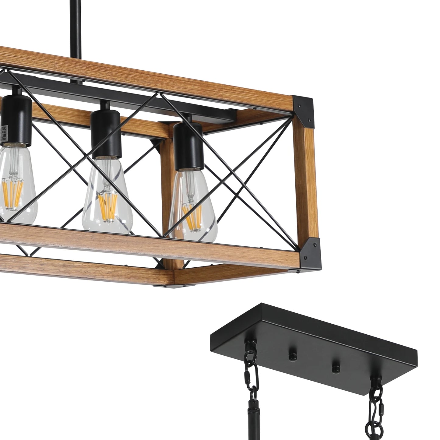 ARLGSITE Industrial Farmhouse Pendant Light 5-Light Chandelier