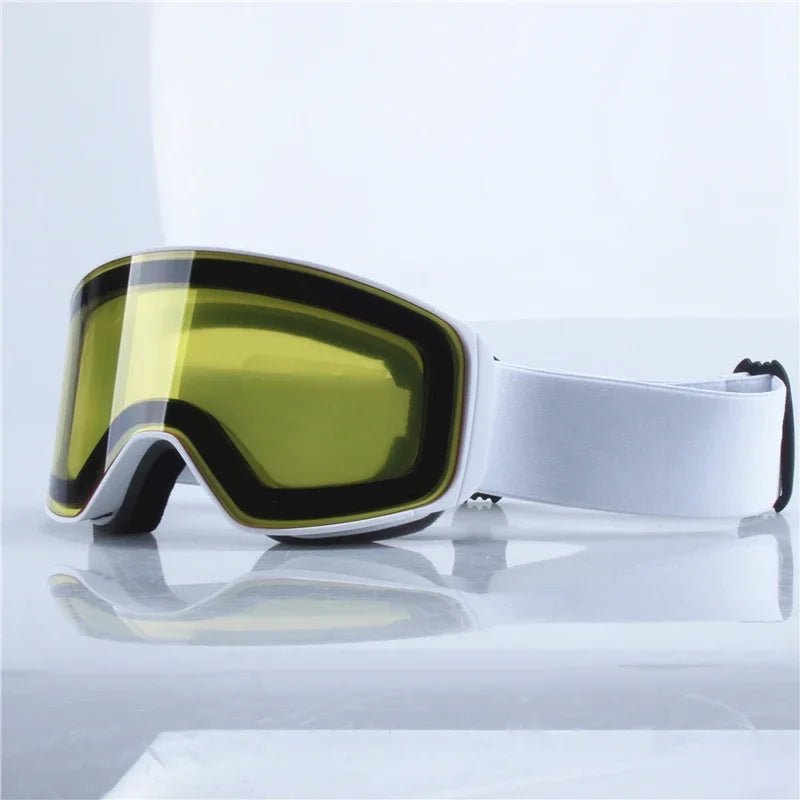 Frame Magnetic Lens Snow Goggles Ultraviolet Protection for Skiing